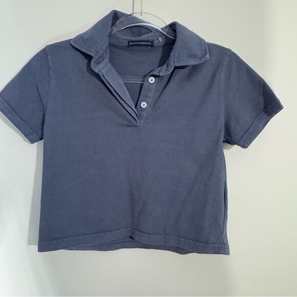 Brandy Melville Tops - Brandy Melville  Blue Vintage Polo Dusty Blue